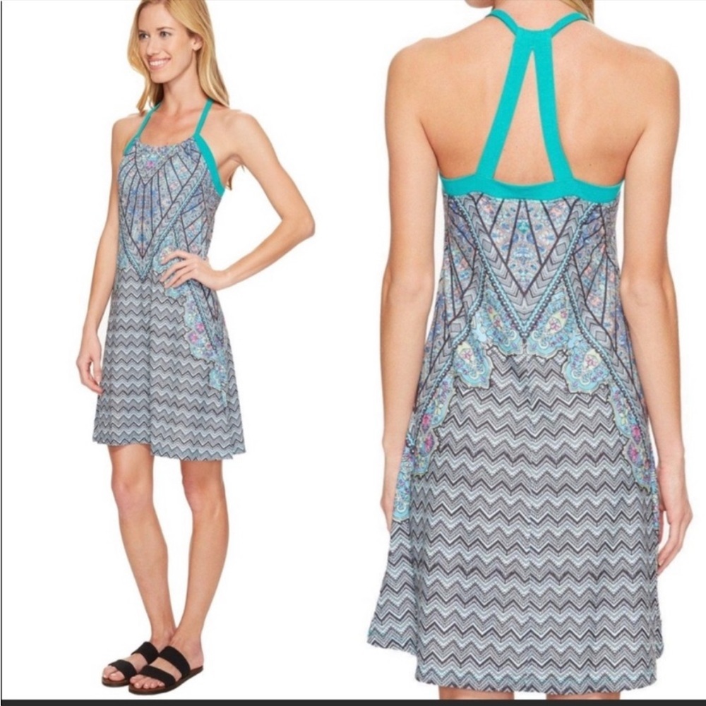 Prana Women’s Dragonfly Samba Quinn Sleeveless Mini Dress Size Medium W3QUIN110.